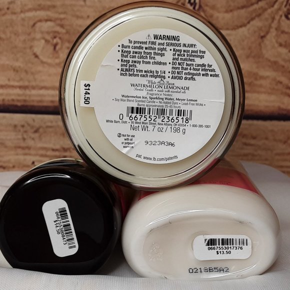 BATH & BODY WORKS 'WATERMELON~LEMONADE' 3-PIECE CANDLE & LOTION SET - Picture 8 of 11